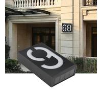 Generic Solar Power LED Number Sign Light for House Hotel Store Door Address Clear Numbers Energy Saving (Number 6)