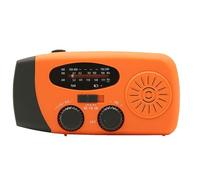 Generic Solar Radio, Weather Radio Hand Crank | 3 Charging Methods, Radio, USB Charging Solar Radio, LED Flashlight, AM/FM - for Survival Camping