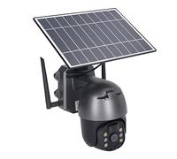 Generic Solar Security Camera, Cordless PIR Motion Detection 3MP HD ABS Monocrystalline Silicon Outdoor Camera for Yard (4G US Version)