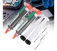 Generic Solder Paste Sn42 Bi58, Harmless Material Syringe for Electronics Repair, 2pcs 50g, Colorless and Transparent (301B)