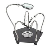 Generic Soldering Helper for Precision Work Fixtures with Magnifying Glass for Crafting Alloy Steel Material