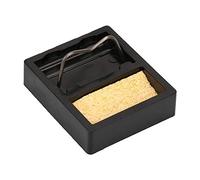Generic Soldering Iron Stand Holder Compact Strong with Sponge for Electronic Components and Electrical Maintenance Bakelite Material 4x4.8x1.2cm