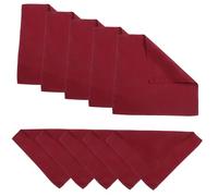 Generic Solid Color Dark Red Napkins 10pcs Luxury Dinner Napkins Western Restaurant French Wine Bar Square 48x48cm Long-lasting