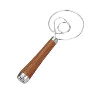 Generic Sourdough Bread Whisk - Stainless Steel Kneading Whisk Bread Mixer Tool | Dough Wisk Danish - Dough Whisk Bread Mixer - Dough Whisk Wooden Handle for Cake Dessert Bread Pizza Pastry,