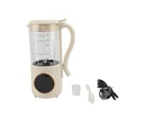 Generic Soy Milk Maker Machine 1.4L Automatic Nut Milk Blender with Steel Blades LED Display for Home Use High Borosilicate Glass Cup PP Body 4-5 People Capacity (GB Plug)