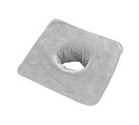Generic Spa Towel with Face Cutout, Massage Table Cover, Skin-Friendly, Fine Workmanship, Water-Absorbing for, Light Gray