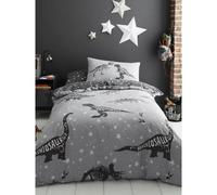 Generic Space T-Rex Duvet Cover Set in Black | Size: Single Generic Black Single