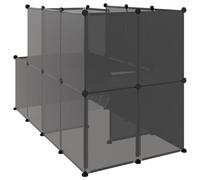 Generic Spacious and Stable Animal House Cage with Platform, Ladder, Suitable for Small Animals, Practical Material, Easy Assembly, Space Saving for Puppies, Kittens, Bunnies, Hamsters,