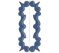 Generic Spanish Blue Ceramic House Numbers & Letters, 10cmH x 5cmW, Border Set