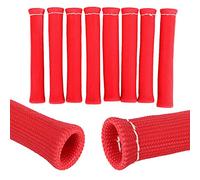 Generic Spark Plug Protector, Universal Easy To Install 1600 Degree Red Heat Shield Protector Sleeve for Most Angled and Straight Boots for Car Truck