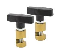 Generic Spark Plug Tool, Hood Prop Rod 2 in 1 Tool 2pcs Lift Support Clamp Hood Strut Clamp and Spark Plug Caliper Strut for Car Tailgate (Yellow)