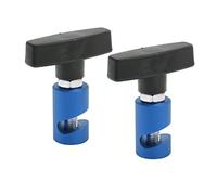 Generic Spark Plug Tool, Hood Prop Rod 2 in 1 Tool 2pcs Lift Support Clamp Hood Strut Clamp and Spark Plug Caliper Strut for Car Tailgate (Blue)