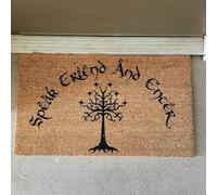 Generic Speak Friend and Enter Doormat, 36X24 Inch, Modern, Polyester, Non-Slip, Waterproof, Halloween Pattern, Machine Washable, Perfect for Entryway/Porch