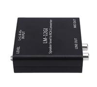 Generic Speaker Level to Line Output Converter High Performance Sound Signal Converter for Car Stereo 40Hz-20KHz Color Black