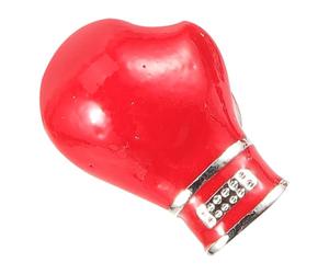 Generic Special Decoration Lapel Pin Red Metal Boxing Glove Brooch Pin for Men, Simple and Chic Personality Expression Badge for Sports and Casual Wear