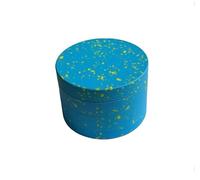 Generic Speckled Herb Grinder, 4 Piece, 63mm,Soft Touch Design (Blue), Ps123