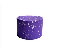 Generic Speckled Herb Grinder, 4 Piece, 63mm,Soft Touch Design (Purple), Ps123