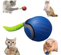Generic Speedy Tail 2.0 Cat Toy, Interactive Smart Cat Toy Ball with 2 Modes, Automatic Moving, USB Rechargeable, Blue 1PCS