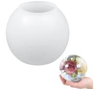 Generic Sphere Large Resin Casting Mould For, Sphere Resin Mold, Ball Shape Silicone Molds, 3D Seamless Globe Epoxy Resin Molds One-Piece, Flower Keepsakes, Home Decor