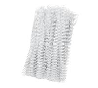 Generic Spiral Binding Coils 12.7mm 90 Sheet Capacity 360 Degree Rotation for Engineering Projects 100 Pcs (White)
