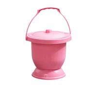 Generic Spittoon with Lid Potty Bucket Pot Chamber Pot for Woman Travel Elderly, Pink