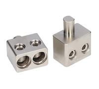 Generic Split Speaker Pure Copper Plated Amp Input Reducers 2 Pcs Dual 1 0 Gauge Car Audio Splitter with Offset Stub for Amplifier Power or Ground Wire Installations