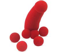 Generic Sponge Brother + 4 Pcs Red Sponge Balls Magic Tricks for Magicians Street Close up Illusion Mentalism Gimmick Props