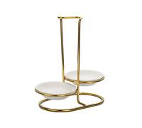 Generic Spoon Rest Holder, Upright Ladle Holder Kitchen Gadget, Whisk Slotted Spoon Soup Ladles Holders for Kitchen Restaurant Counter Food Restaurant, Double Round White, Optional