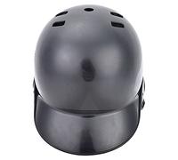 Generic Sport Baseball Batting Helmet ABS Protective Headgear with Sponge Lining and Strap Vented Adult Youth Helmet for Baseball Training Practice Game Use (Black)