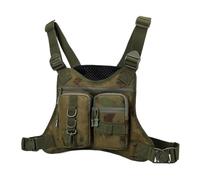 Generic Sports Chest Bag Multiple Compartments EDC Chest Pack Rig for Outdoor (Ruins)