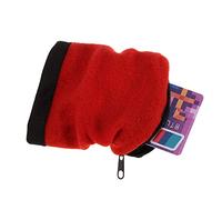 Generic Sporty Lightweight Wristband Wallet for Running Gym Exercise, Holds Keys Cards Bank Notes, Breathable Material, Red Blue Black Orange Light Brown, 9 * 10cm 1 Pc, Suitable for Outdoor (Red)