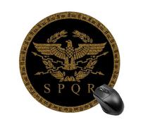 Generic SPQR Roman Empire Emblem Funny Round Mouse Pad Anti-Slip Mousepads Mat for Computer Laptop 7.8 X 7.8 Inch