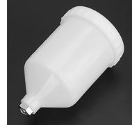 Generic Spray Gun Pot High Hardness Plastic Stainless Steel Threaded Connector 600ml Large Capacity for Paint Spraying Tools Home Improvement Projects