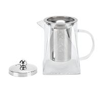 Generic Square Teapot, High Borosilicate Teapot, 304 Stainless Steel Mesh Filter with Compact Design, Ideal for Green Tea, Black Tea & Coffee Home, Office & Hotel Coffee Shop (750ml)