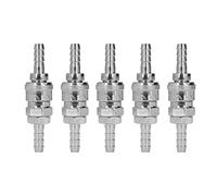 Generic Stainless Steel Air Coupler Kit with Quick Connect Fittings for Industrial Supplies, 5 Sets Air Hose Quick Connector for Automobiles (5 * 8 Long Tail (SH+PH-20))