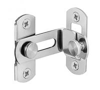 Generic Stainless Steel Barn Door Lock Flips Sliding Latch Security Gate Latch for Cabinets Garages Gardens with Thickened Fixed Rod Durable Privacy Protection