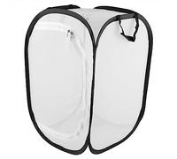 Generic Stainless Steel Breeding Cage, Ventilated Mesh Enclosure, Portable Enclosure with Zipper Opening, Ideal for Butterflies & Moths, 40x40x60cm