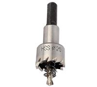 Generic Stainless Steel Carbide Metal Hole Saw Cutter Drill Bit for Easy Cutting on Steel Plate, 20mm for Hardware Tools
