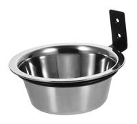 Generic Stainless Steel Dog Bowls Wall Mounted with Heavy Duty Bracket Smooth Surface Elevated Food and Water Container for Small and Large Dogs