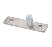 Generic Stainless Steel Door Pivot Hinge Durable Heavy Duty Hardware Accessory for Home Glass Doors 2 Units