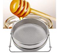 Generic Stainless Steel Double Layer Honey Strainer for Beekeeping Equipment, Durable Honey Filter Sieve for Extracting Impurities, Fits Most Buckets, Adjustable Arms, Universal Size