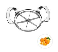 Generic Stainless Steel Fruit Cutter, 12-Blade, Anti-Slip Handle, Heavy Duty Watermelon Pineapple Slicer for Kitchen (6 Blade-H), XGD0055
