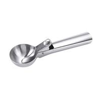 Generic Stainless Steel Ice Cream Scoop with Frosted Grip for Easy Serving Ice Cream and Cookie Dough 1 Unit (Large (21.65x14.96x0.39in))