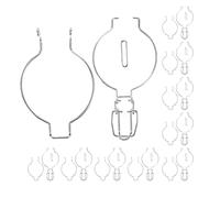 Generic Stainless Steel Jar Wire Clamp 12pcs Glass Can Metal Buckle Replacement Fastenings with Unique Spring Design for Airtight Sealing, Easy to Use Compatible with Kilner Jars 250ml
