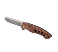 Generic Stainless Steel Locking Folding Beard Comb for Men Precision Grooming for Travel or On The Go Styling (Folding Beard Comb)