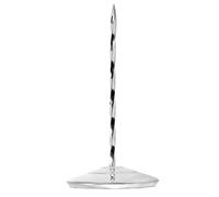Generic Stainless Steel Non-Slip Receipt Spike for Restaurants Bars Kitchens, Ticket Holder Safe for Employees, 5.4oz Invoice Memo Folder for Offices (Silver Spiral Rod)