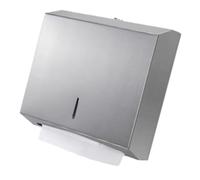 Generic Stainless Steel Paper Towel Dispenser, Wall Mount with Key Lock, 304 Brushed Metal Tissue Dispenser Rustproof, Ideal for Commercial Bathroom, Kitchen & Office