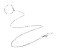 Generic Stainless Steel Parrot Flying Harness Chain with Adjustable 50Cm Foot Ring Bird Leash for Pet Bird Training and Outdoor Use