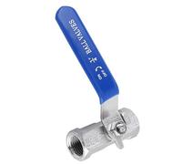 Generic Stainless Steel SS304 Ball Valve Durable Threaded for Industrial Shutoff, 1pc, Female Thread, Rust Protection (1/4"(2 Points))