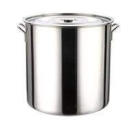 Generic Stainless Steel Stock Pot with Lid - Large 30L,45L,65L, Stockpot with Mirror Finish Stainless Steel Lid - 36.4 * 36.1cm - Durable and Versatile Cooking Pot